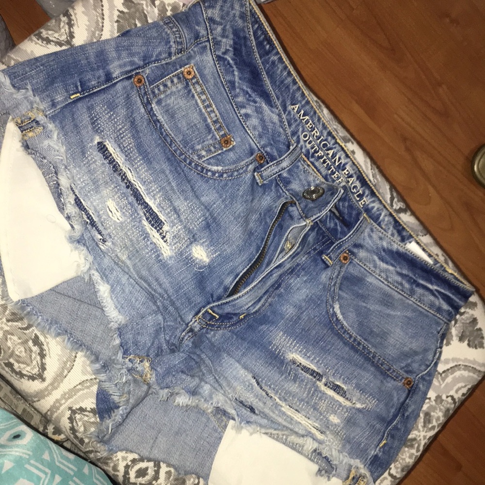 Ripped Jean shorts